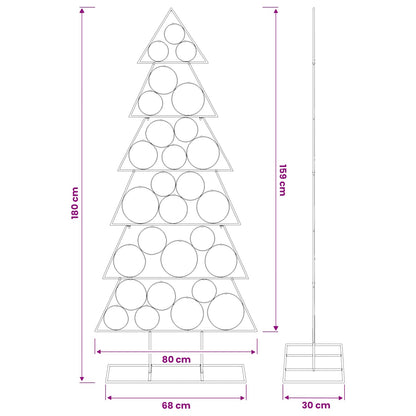 Metalen kerstboom met standaard KUOPIO 180 cm Staal Goud
