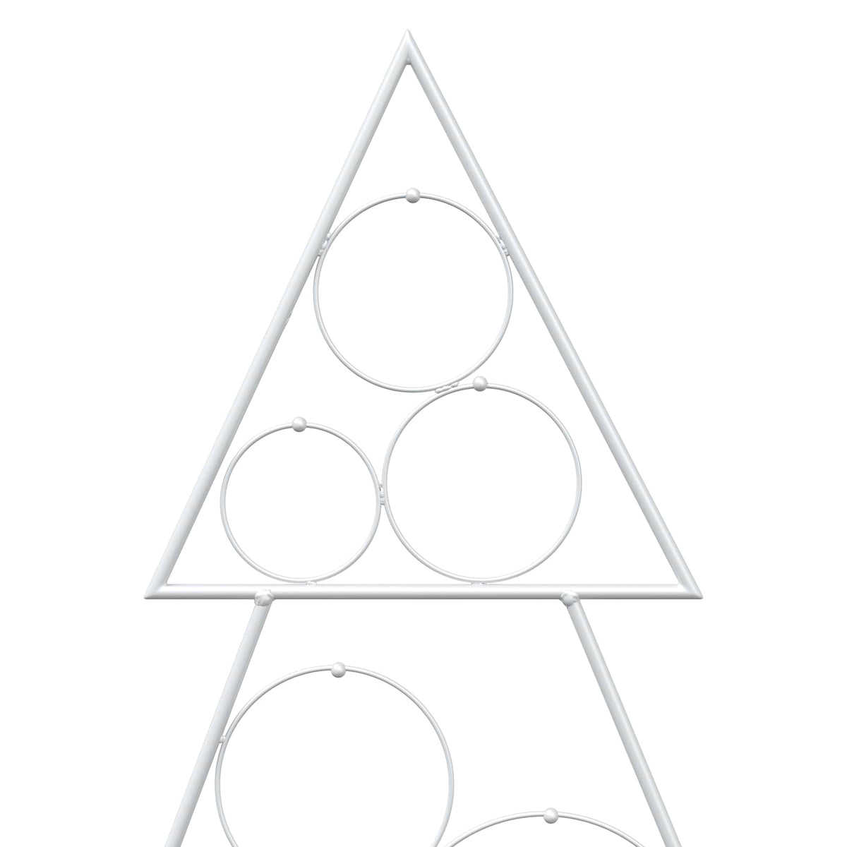 Metalen kerstboom met standaard KUOPIO 125 cm Staal Wit
