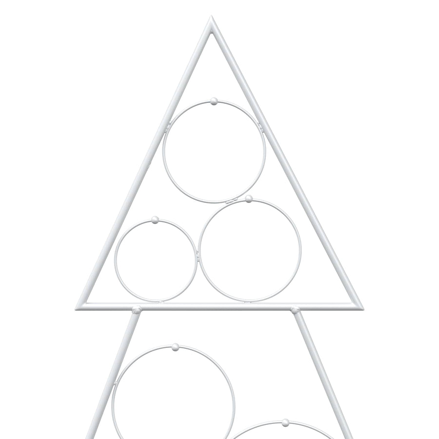 Metalen kerstboom met standaard KUOPIO 125 cm Staal Wit