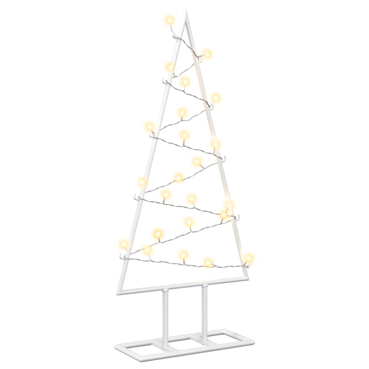 Metalen kerstboom met led KUOPIO 60 cm Warmwit Staal Wit