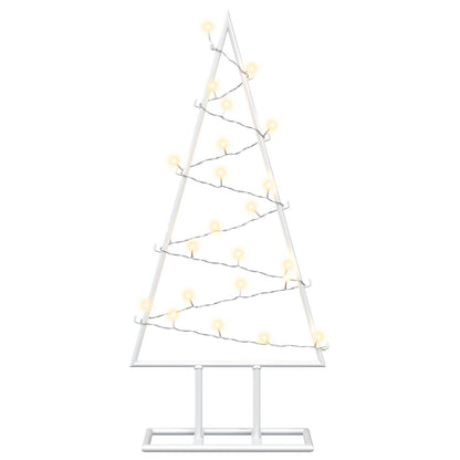 Metalen kerstboom met led KUOPIO 60 cm Warmwit Staal Wit