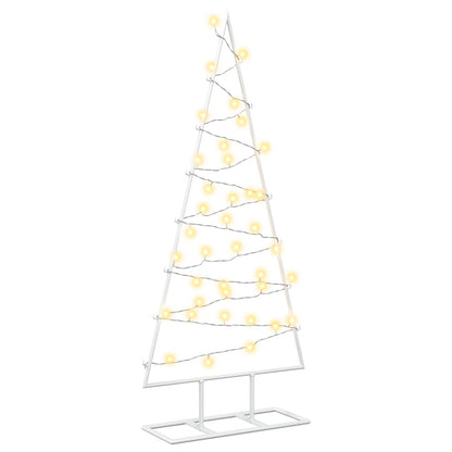 Metalen kerstboom met led KUOPIO 90 cm Warmwit Staal Wit