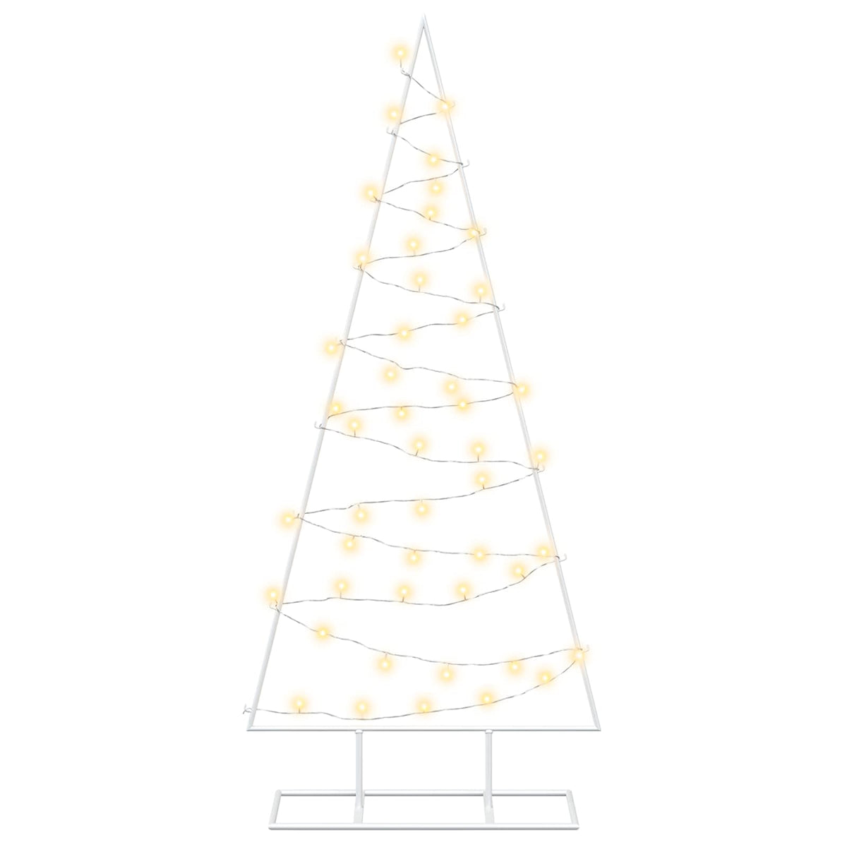 Metalen kerstboom met led KUOPIO 125 cm Warmwit Staal Wit