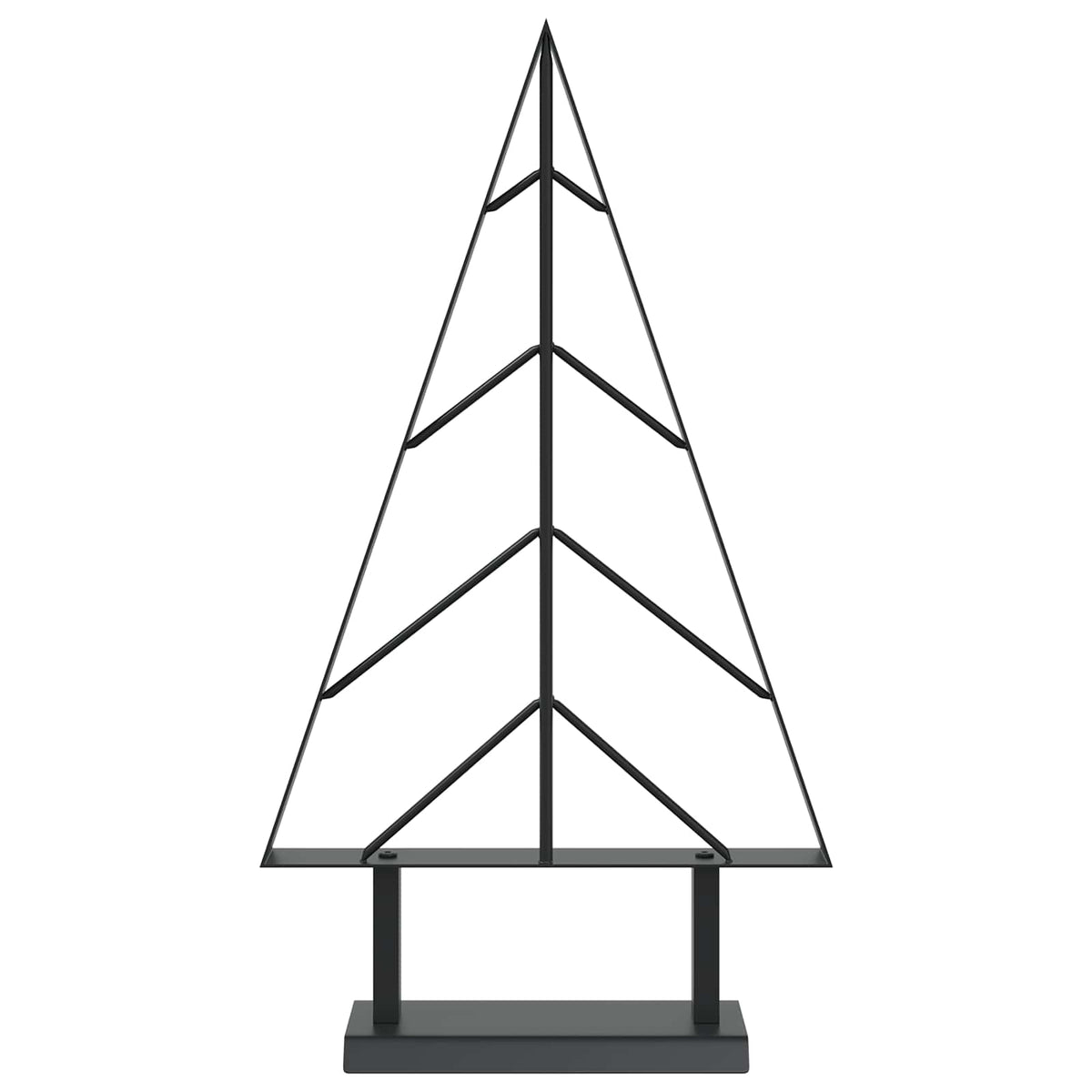Metalen kerstboom met standaard KUOPIO 60 cm Staal Zwart
