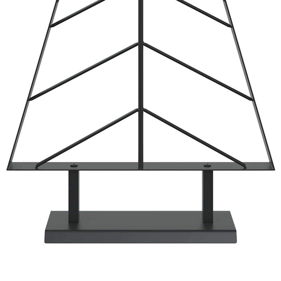 Metalen kerstboom met standaard KUOPIO 125 cm Staal Zwart