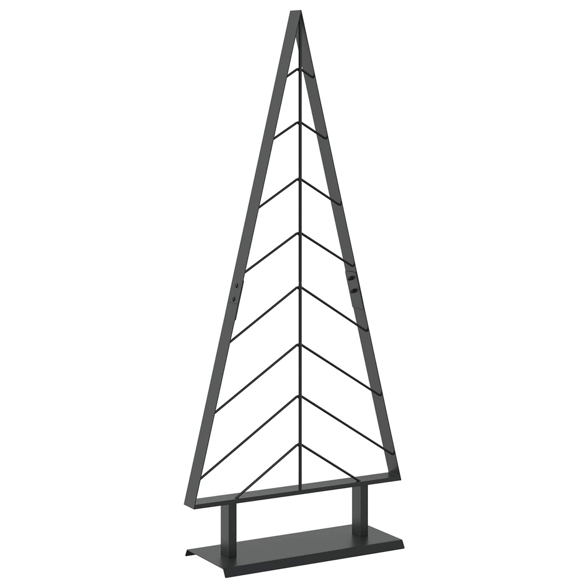 Metalen kerstboom met standaard KUOPIO 125 cm Staal Zwart
