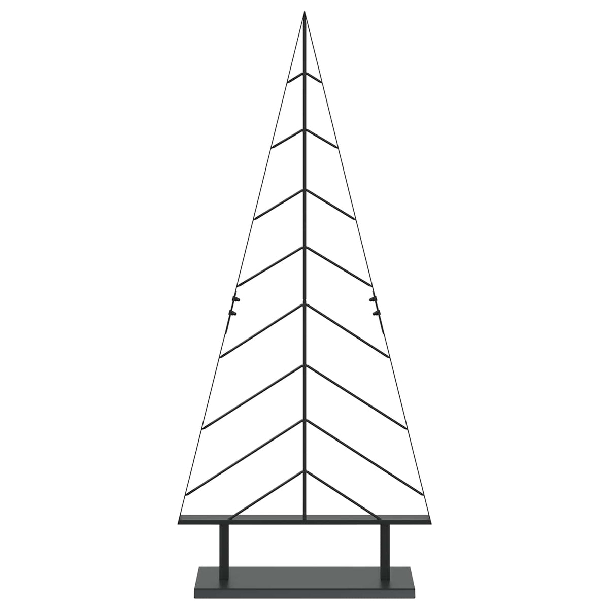 Metalen kerstboom met standaard KUOPIO 125 cm Staal Zwart