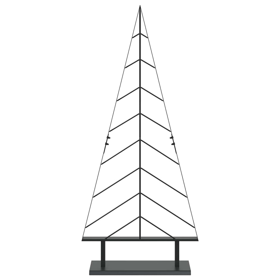 Metalen kerstboom met standaard KUOPIO 125 cm Staal Zwart