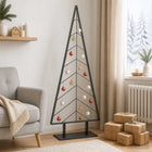 Metalen kerstboom 150 cm zwart staal