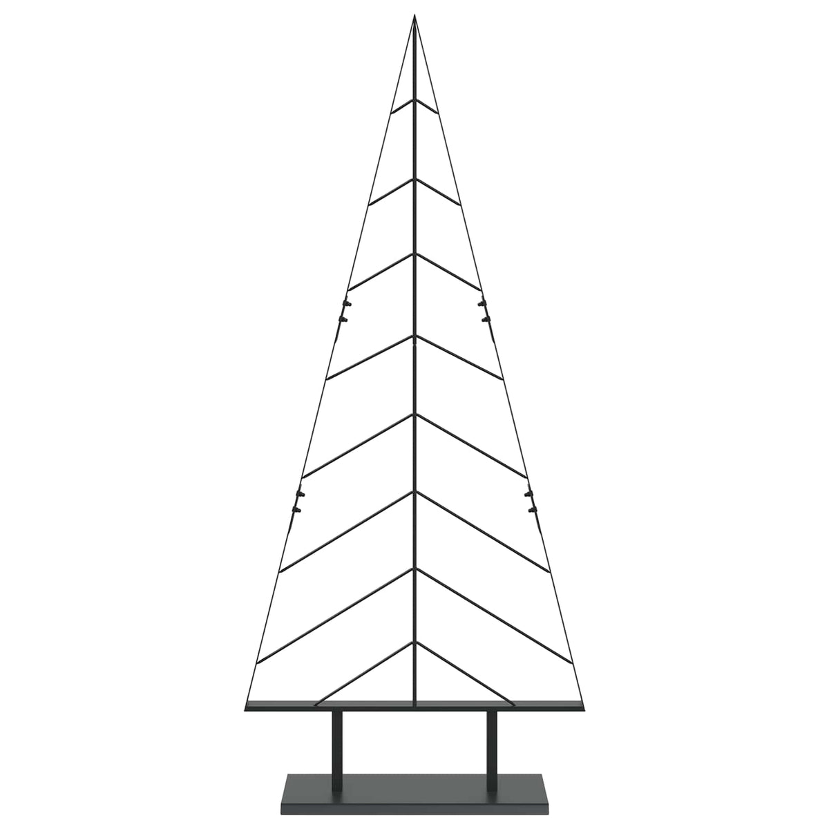 Metalen kerstboom met standaard KUOPIO 150 cm Staal Zwart