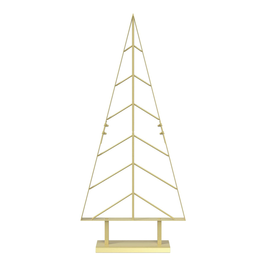 Metalen kerstboom met standaard KUOPIO 90 cm Staal Goud