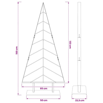 Metalen kerstboom met standaard KUOPIO 150 cm Staal Goud