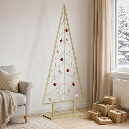 Metalen kerstboom met standaard KUOPIO 180 cm Staal Goud