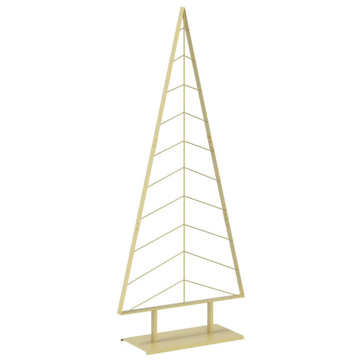 Metalen kerstboom met standaard KUOPIO 210 cm Staal Goud