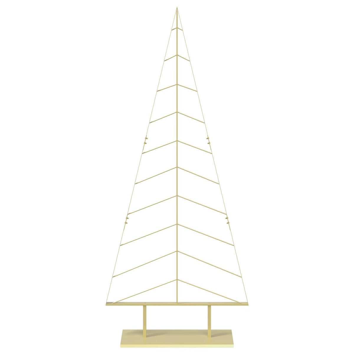 Metalen kerstboom met standaard KUOPIO 210 cm Staal Goud