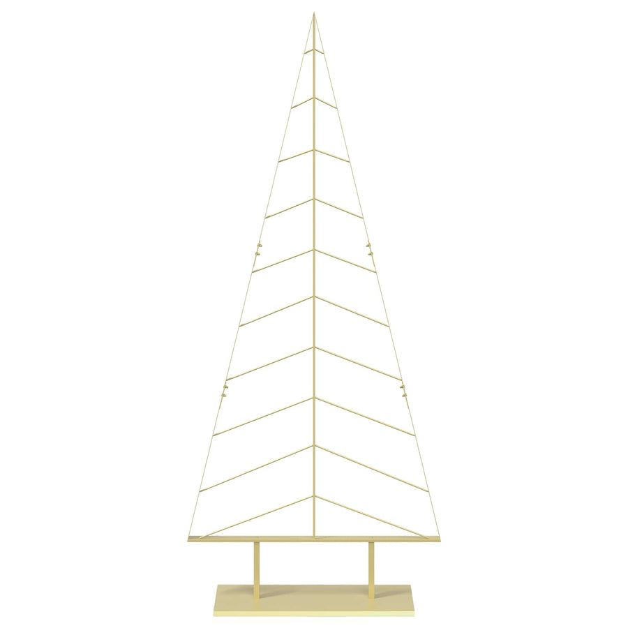 Metalen kerstboom met standaard KUOPIO 210 cm Staal Goud