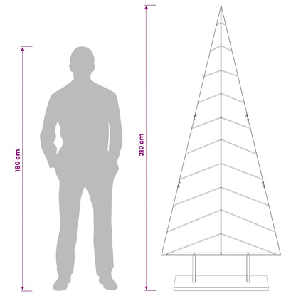 Metalen kerstboom met standaard KUOPIO 210 cm Staal Goud
