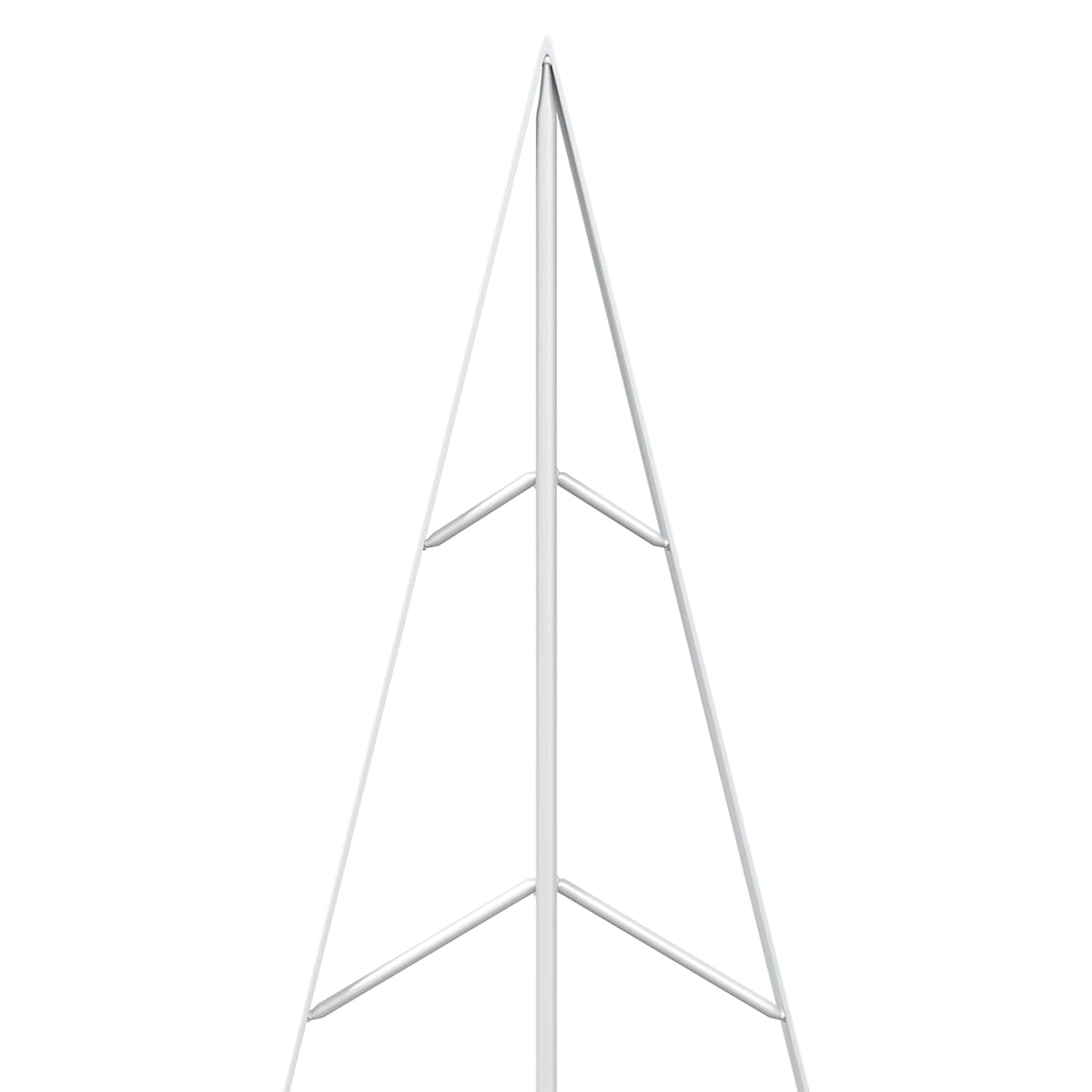 Metalen kerstboom met standaard KUOPIO 125 cm Staal Wit