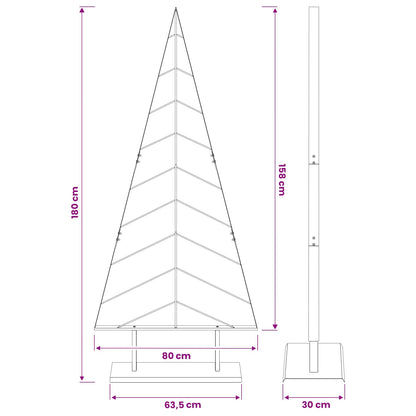 Metalen kerstboom met standaard KUOPIO 180 cm Staal Wit