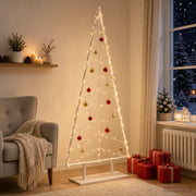 Metalen kerstboom KUOPIO 210 cm wit staal