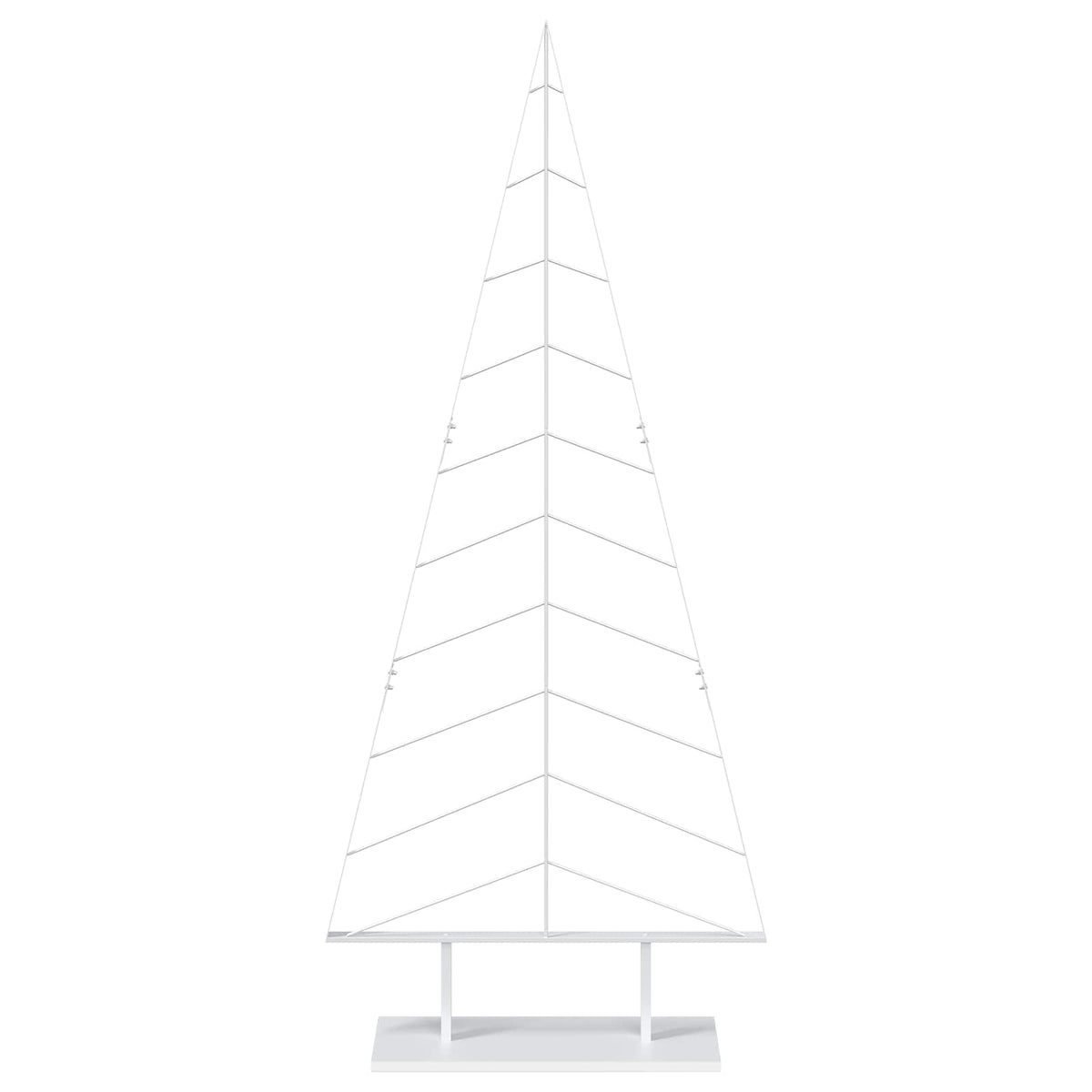 Metalen kerstboom met standaard KUOPIO 210 cm Staal Wit