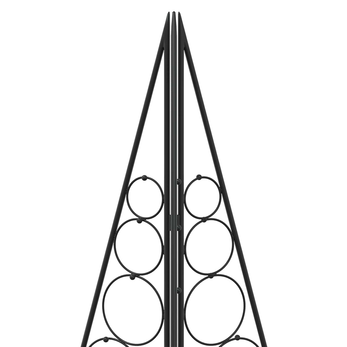 Metalen kerstboom KUOPIO 180 cm Staal Zwart
