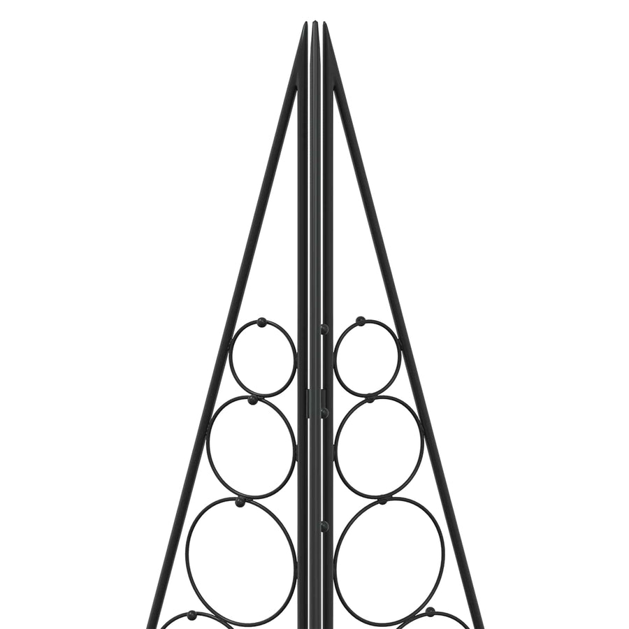 Metalen kerstboom KUOPIO 180 cm Staal Zwart