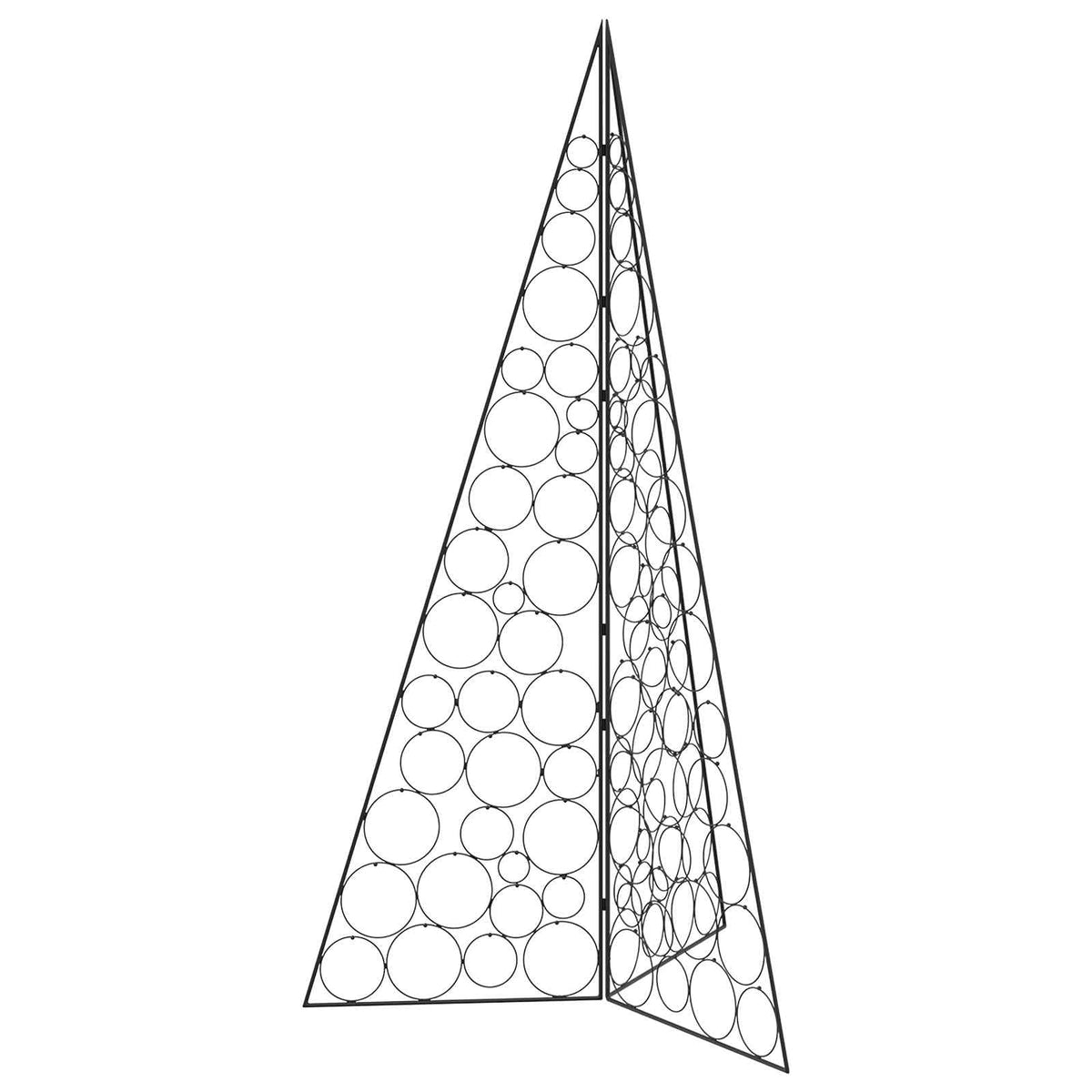 Metalen kerstboom KUOPIO 180 cm Staal Zwart