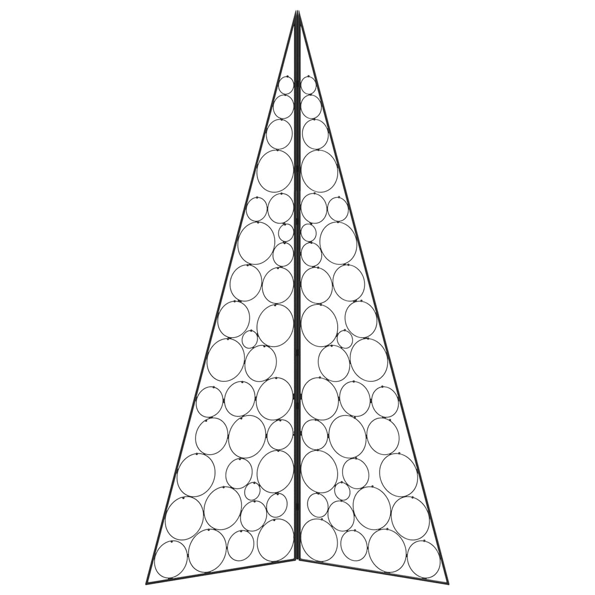 Metalen kerstboom KUOPIO 180 cm Staal Zwart