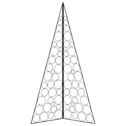 Metalen kerstboom KUOPIO 180 cm Staal Zwart