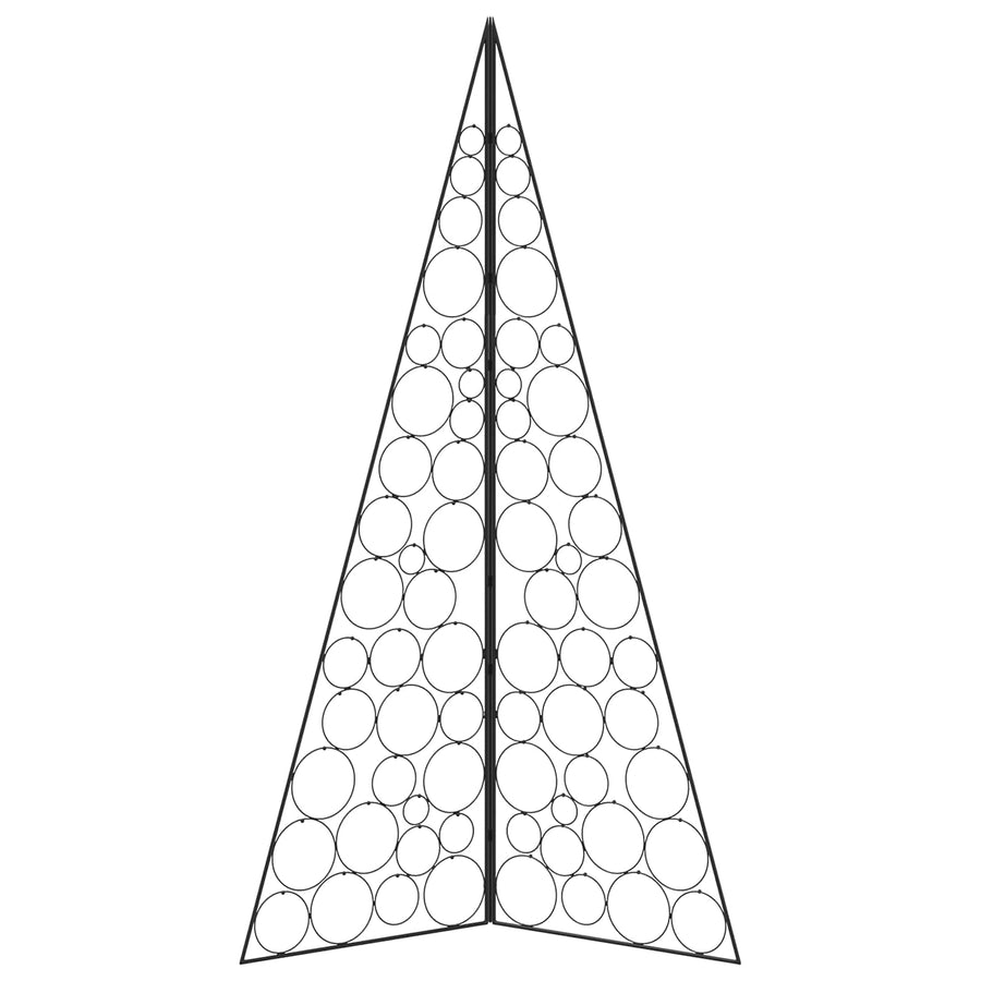Metalen kerstboom KUOPIO 180 cm Staal Zwart