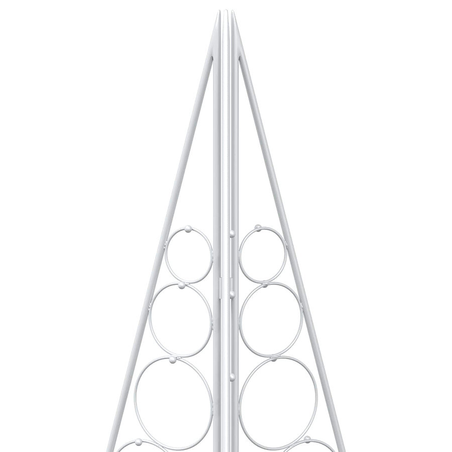Metalen kerstboom KUOPIO 210 cm Staal Wit