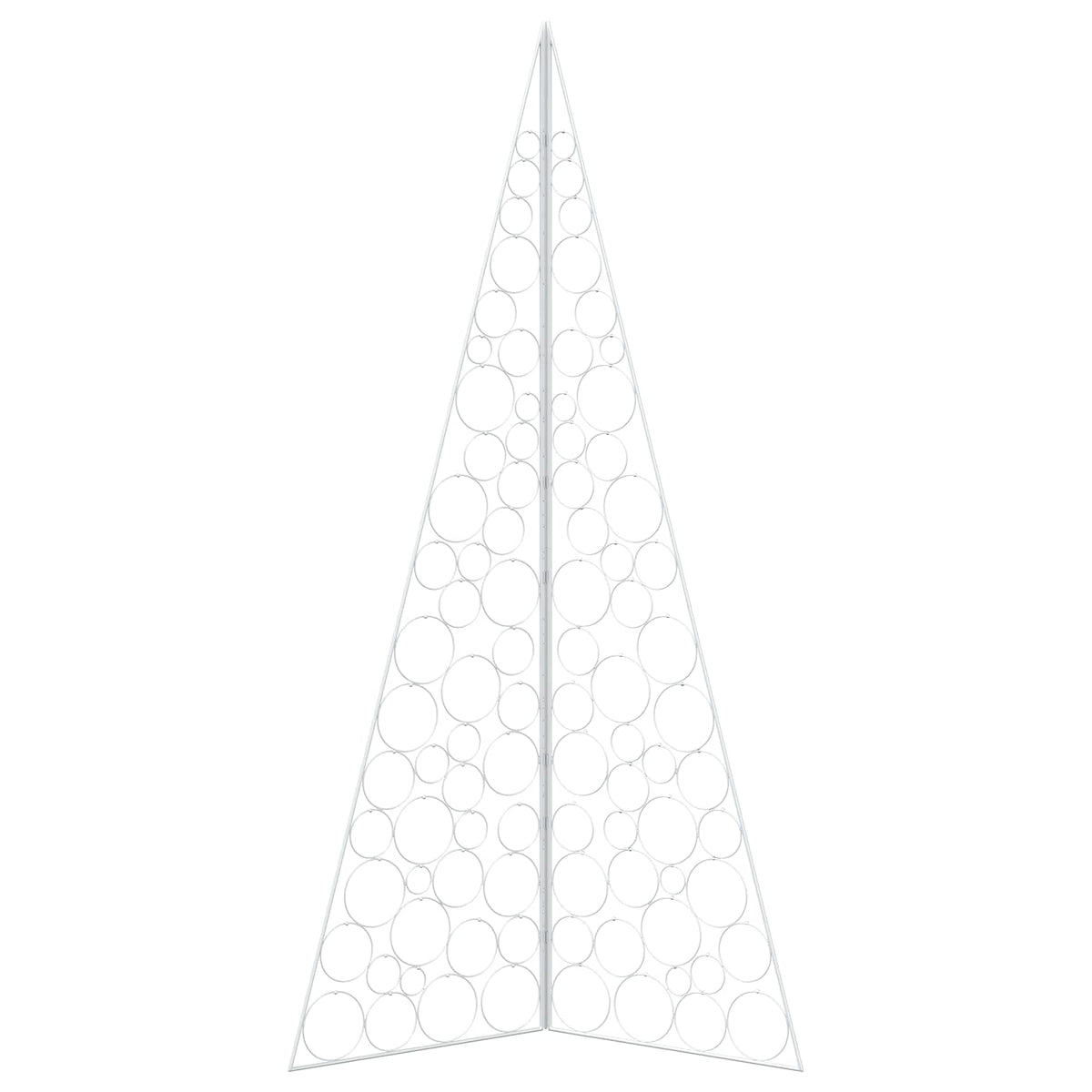 Metalen kerstboom KUOPIO 210 cm Staal Wit
