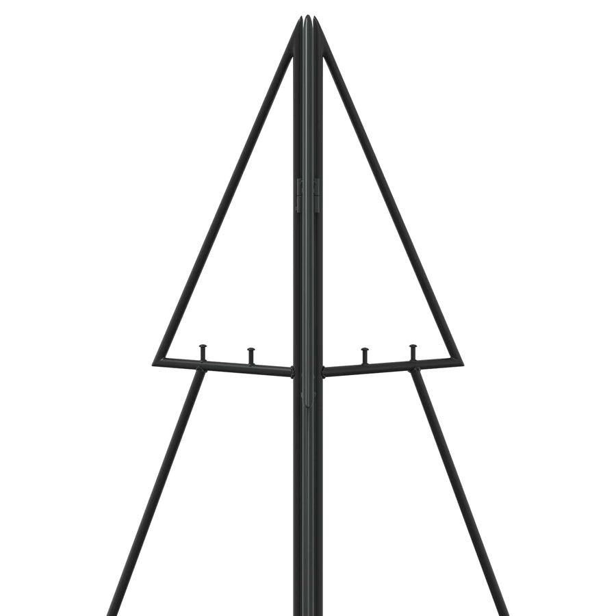 Metalen kerstboom KUOPIO 140 cm Staal Zwart