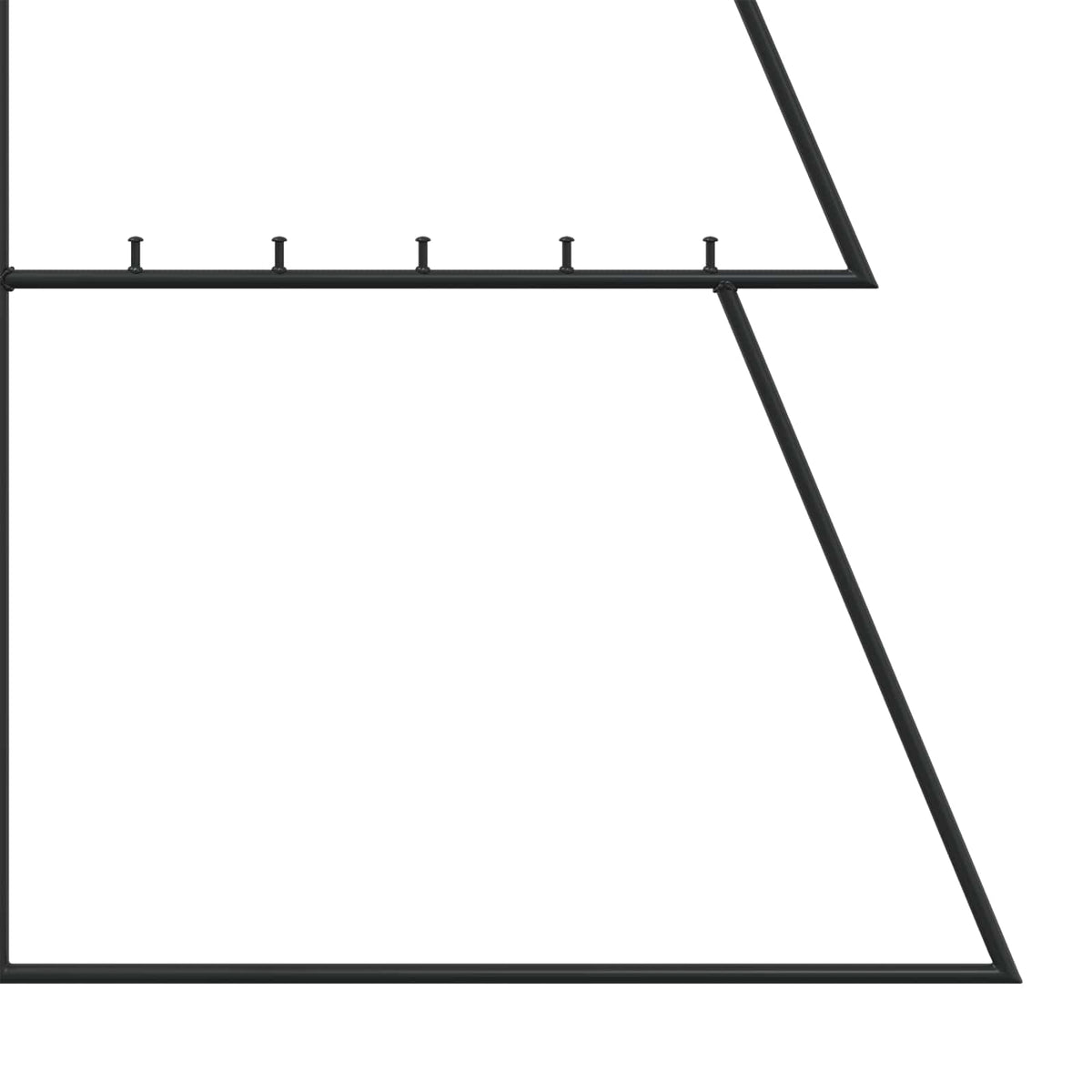 Metalen kerstboom KUOPIO 140 cm Staal Zwart