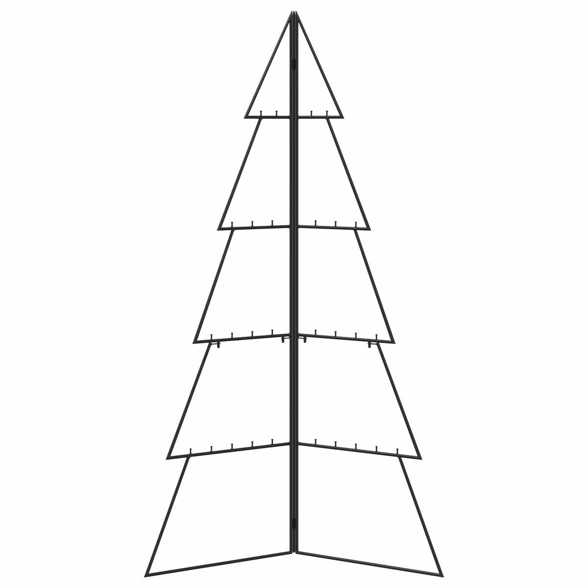 Metalen kerstboom KUOPIO 140 cm Staal Zwart