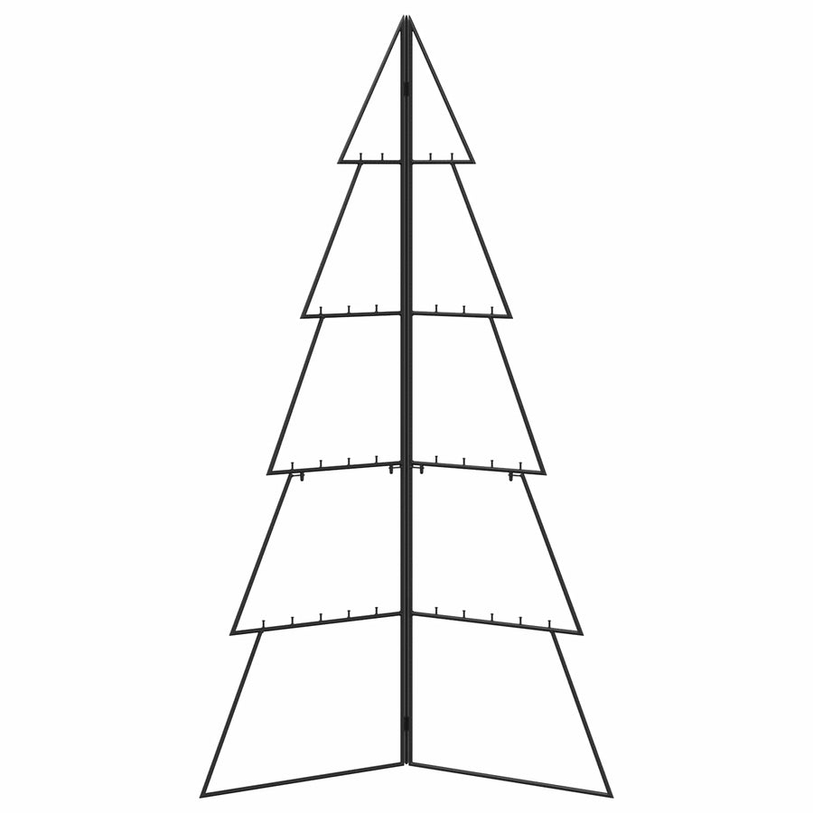 Metalen kerstboom KUOPIO 140 cm Staal Zwart