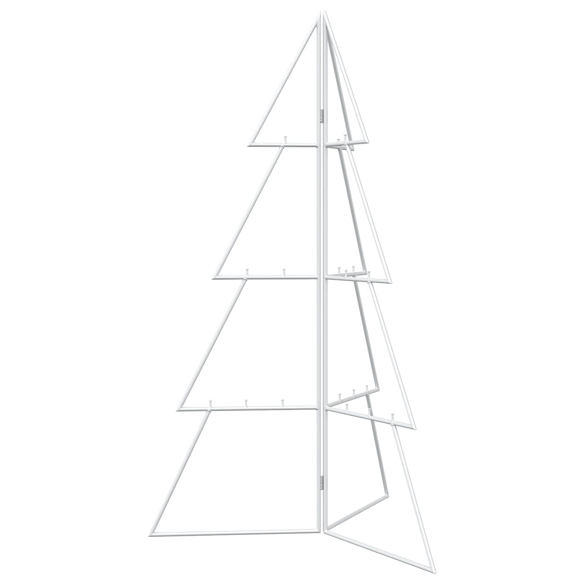 Metalen kerstboom KUOPIO 100 cm Staal Wit