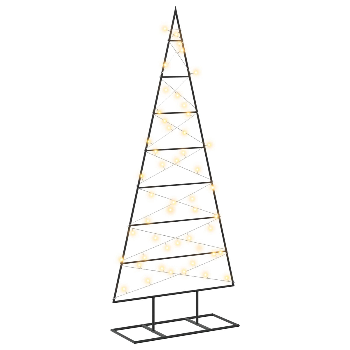 Metalen kerstboom KUOPIO 125 cm Warmwit Poedergecoat staal