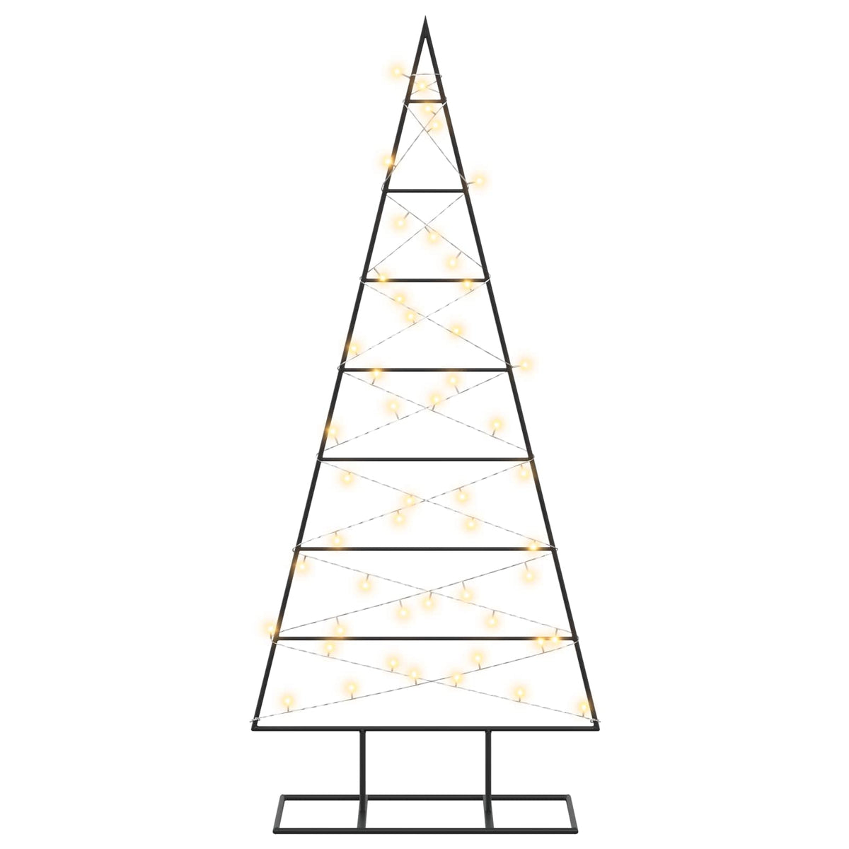 Metalen kerstboom KUOPIO 125 cm Warmwit Poedergecoat staal
