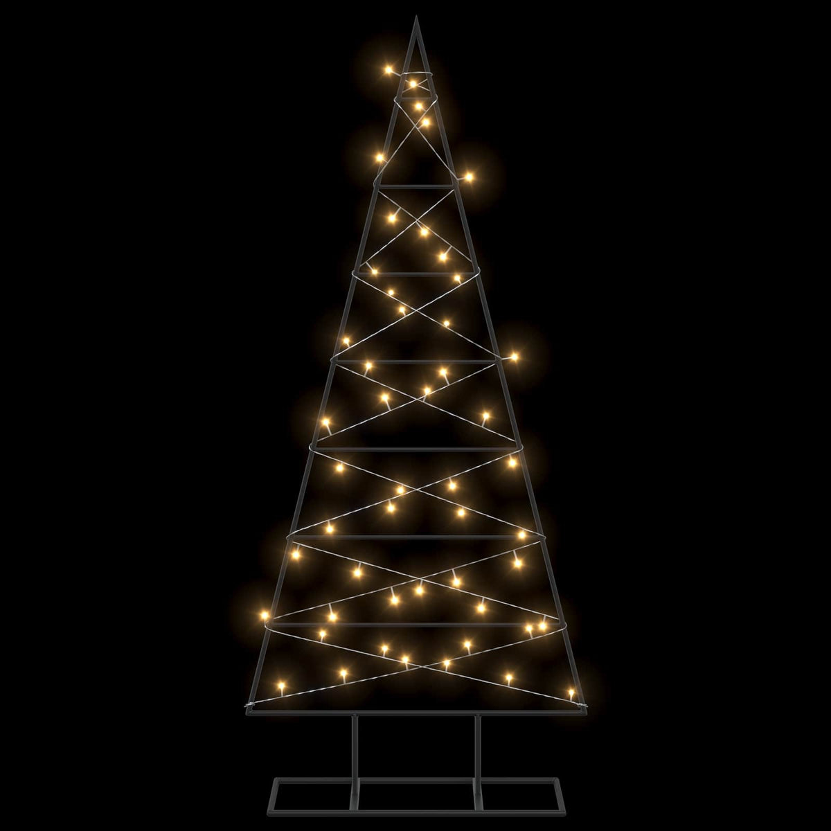 Metalen kerstboom KUOPIO 125 cm Warmwit Poedergecoat staal