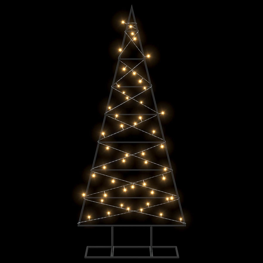 Metalen kerstboom KUOPIO 125 cm Warmwit Poedergecoat staal