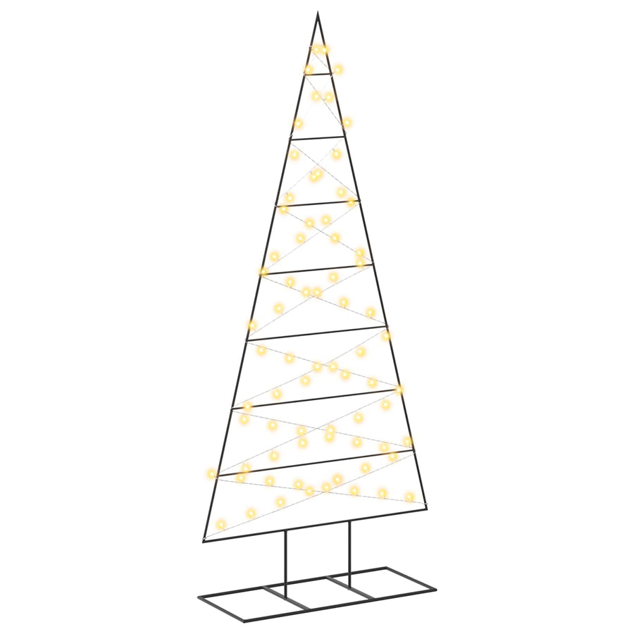 Metalen kerstboom KUOPIO 180 cm Warmwit Poedergecoat staal