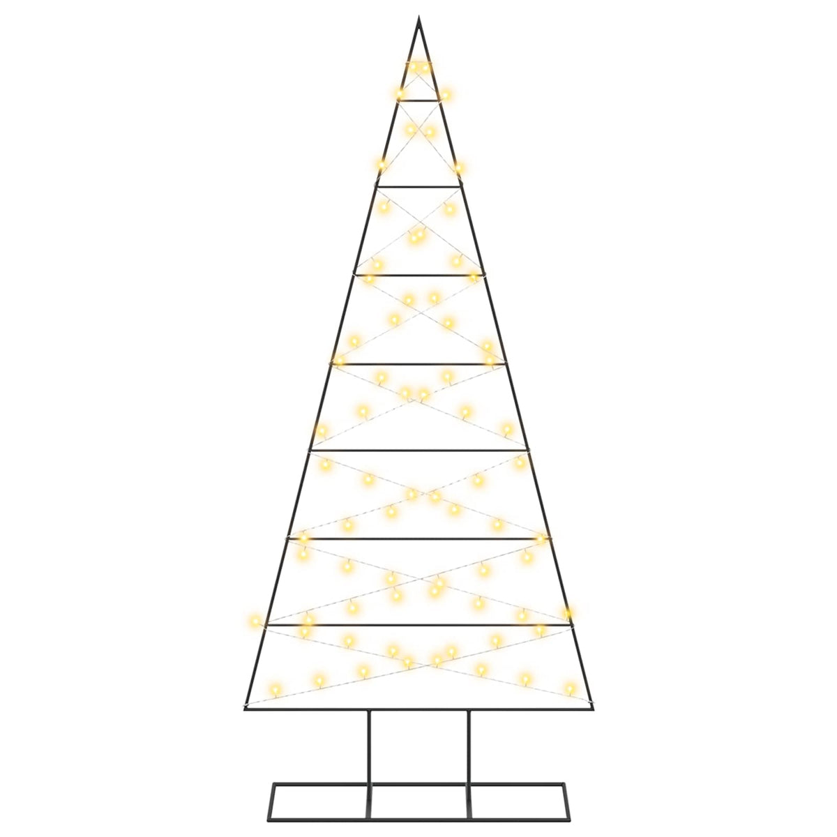 Metalen kerstboom KUOPIO 180 cm Warmwit Poedergecoat staal