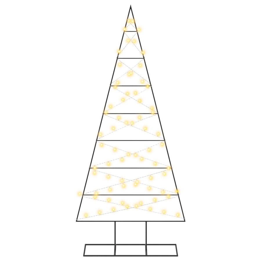 Metalen kerstboom KUOPIO 180 cm Warmwit Poedergecoat staal