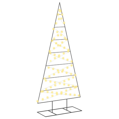 Metalen kerstboom KUOPIO 210 cm Warmwit Poedergecoat staal