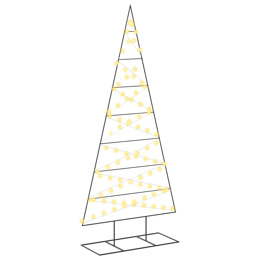 Metalen kerstboom KUOPIO 210 cm Warmwit Poedergecoat staal