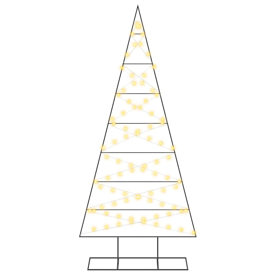 Metalen kerstboom KUOPIO 210 cm Warmwit Poedergecoat staal