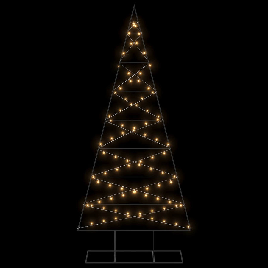 Metalen kerstboom KUOPIO 210 cm Warmwit Poedergecoat staal