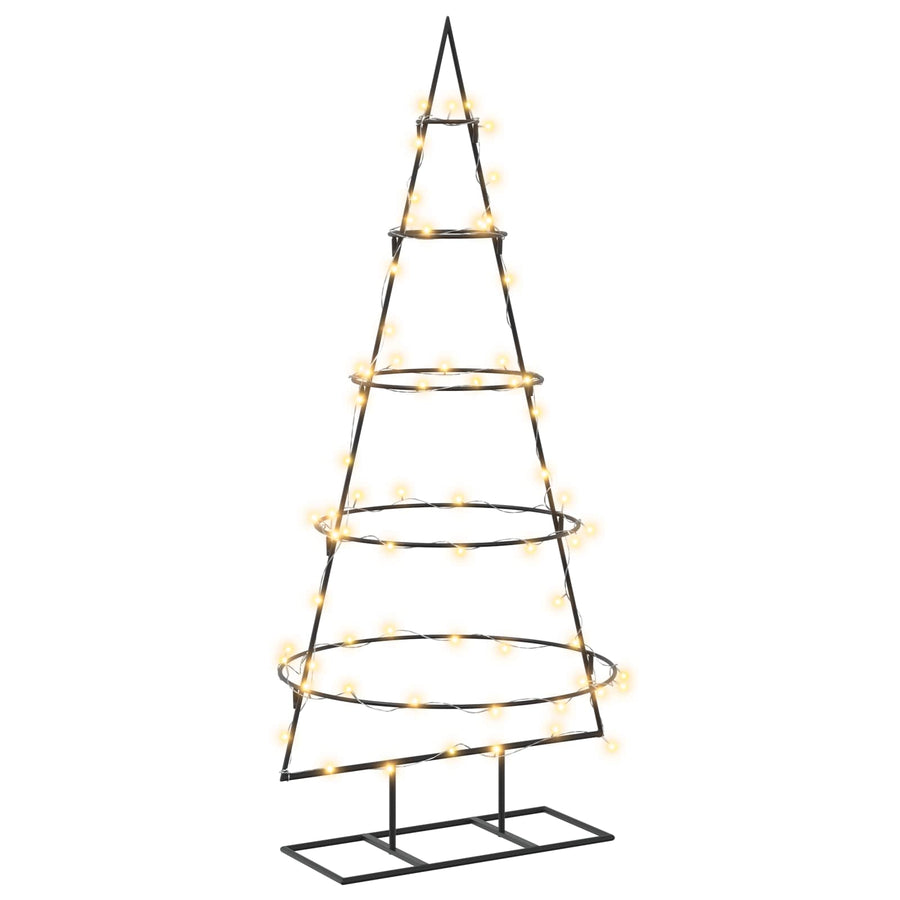 Metalen kerstboom met standaard KUOPIO 125 cm Warmwit Staal